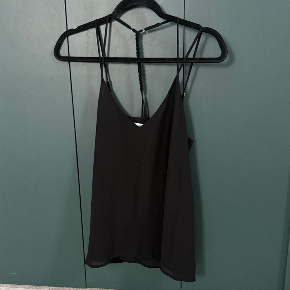 Naked Zebra Black Camisole Top